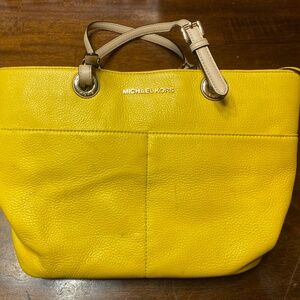 Yellow Michael Kors handbag